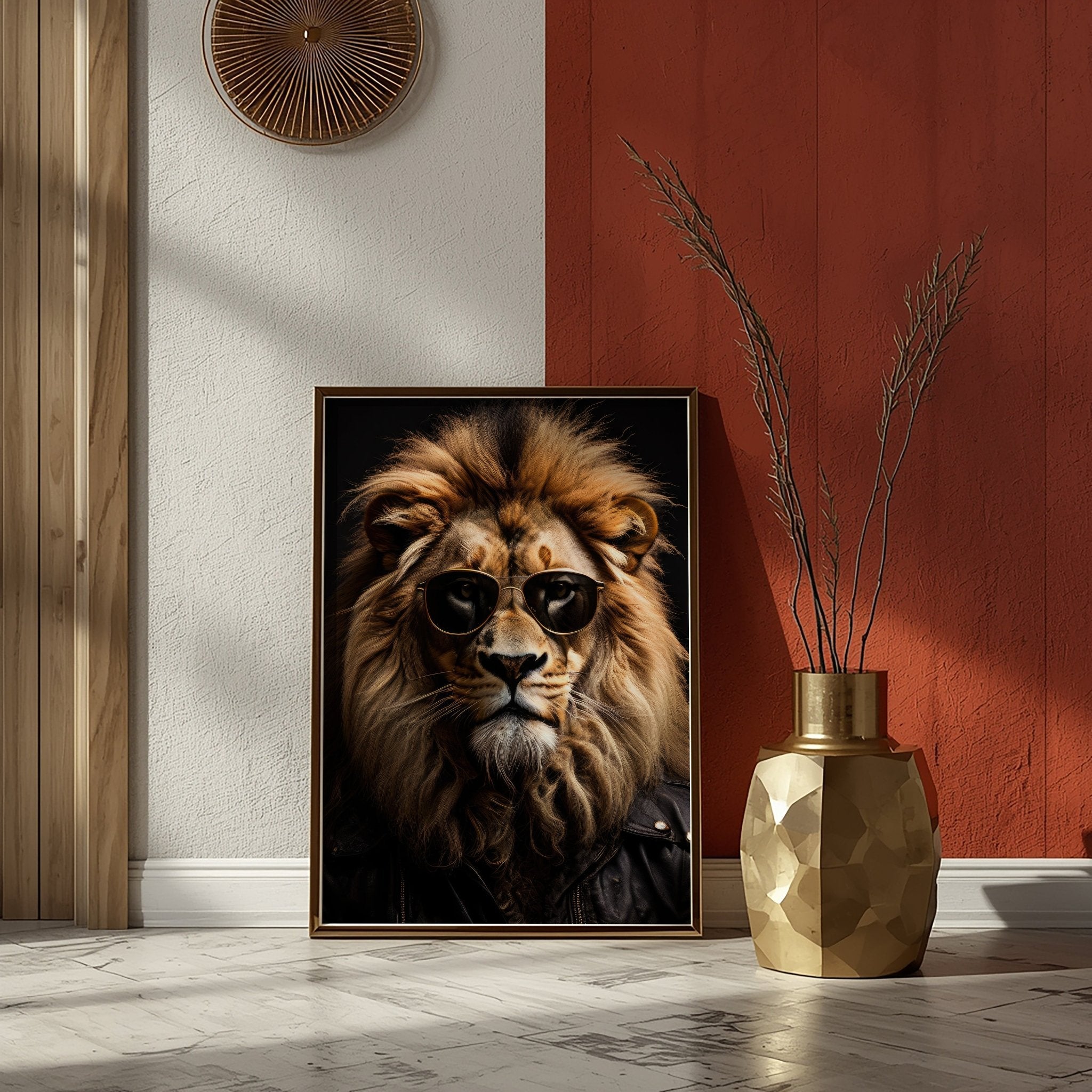Luxe Leo | Unique Lion Wall Art Print