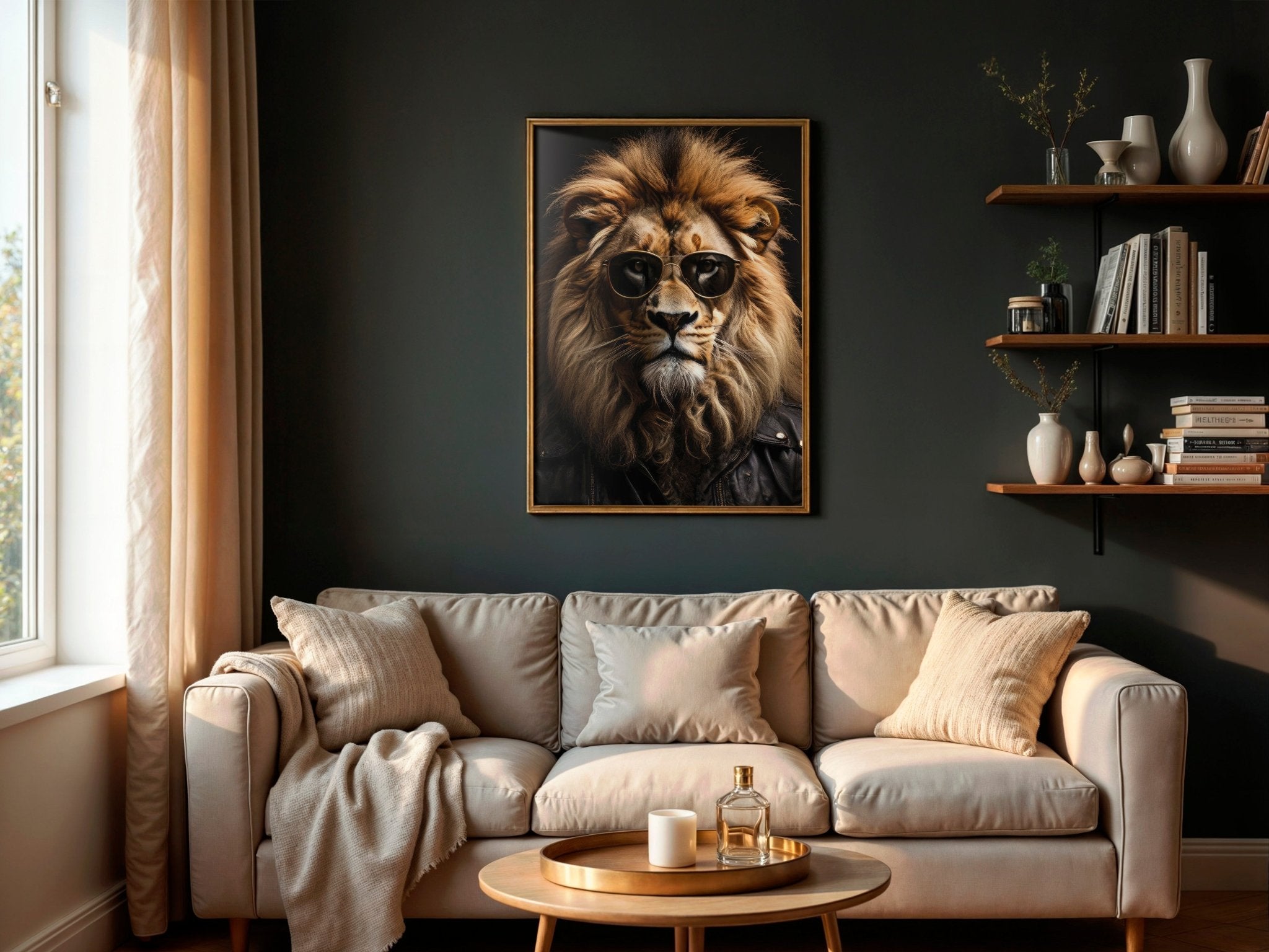 Luxe Leo | Unique Lion Wall Art Print