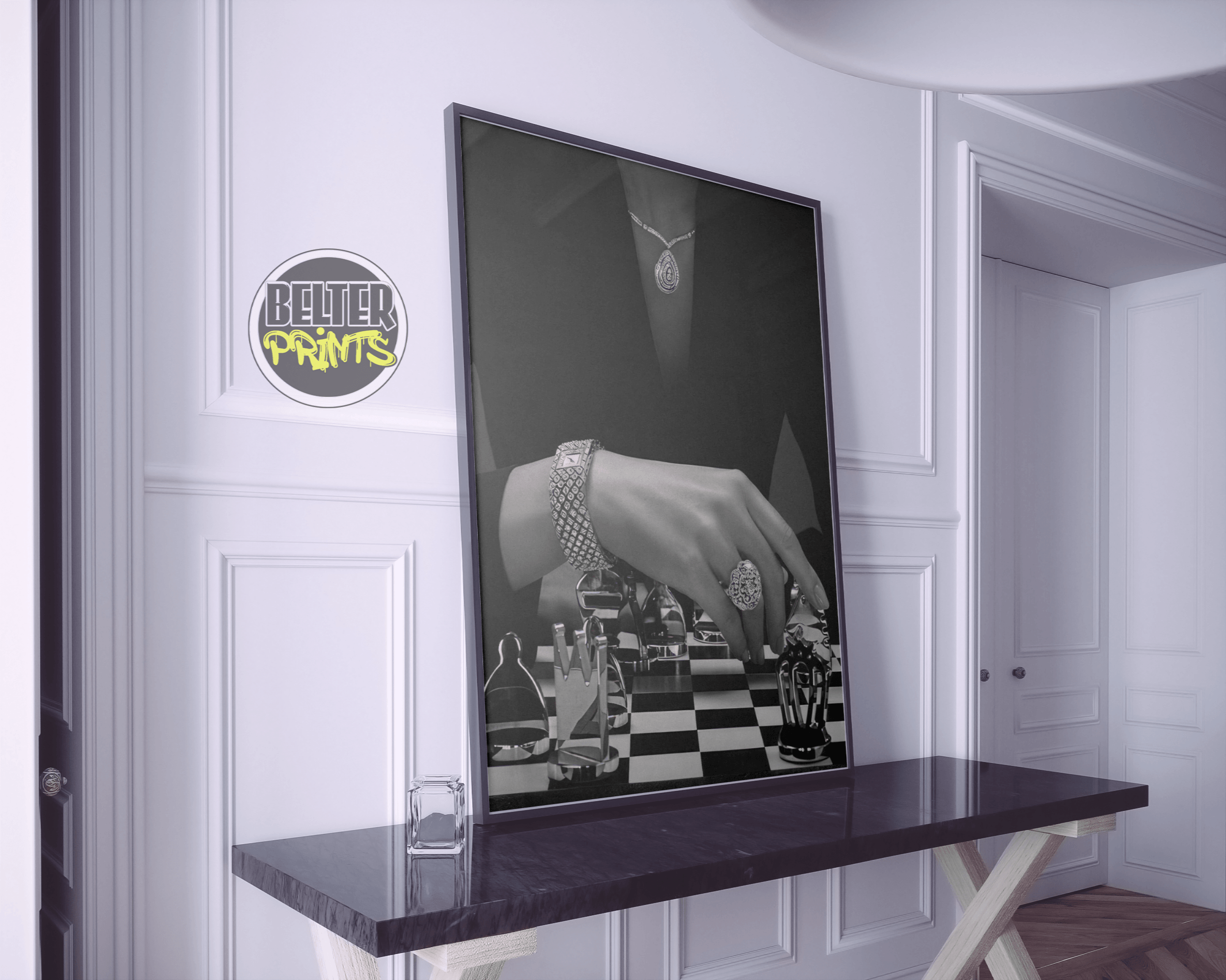 luxury-in-check-glamour-chess-wall-art-print-poster