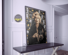 marilyn-monroe-tattooed-doberman-money-wall-art-print-luxury