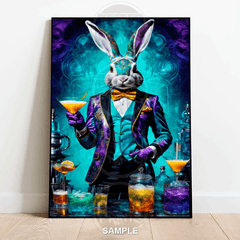 majestic-rabbit-cocktail-maker-wall-art-print