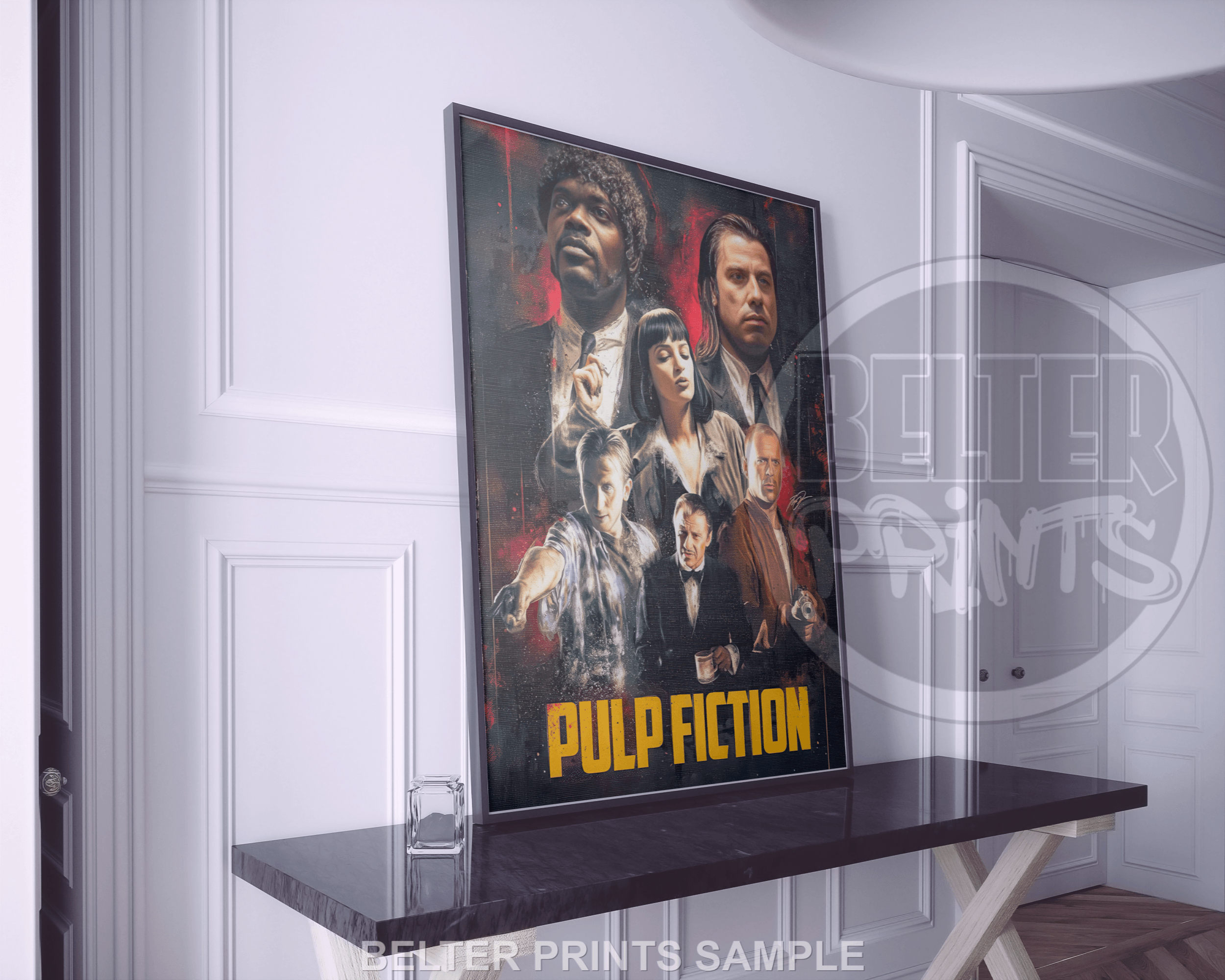 mia wallace and vincent vega art print
