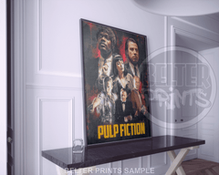 mia wallace and vincent vega art print
