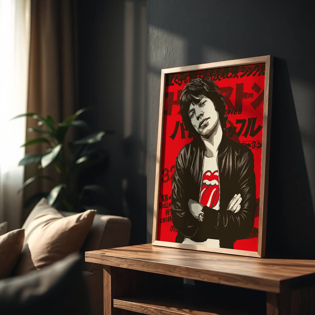 mick-jagger-wall-decor-rock-band-art-print
