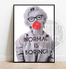 normal-is-boring-marilyn-monroe-bubble-gum-wall-art-print