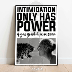 not-intimidated-woman-big-cat-wall-art-print