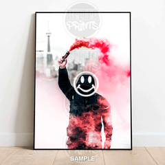 notorious-smile-hooligan-red-flare-wall-art-print