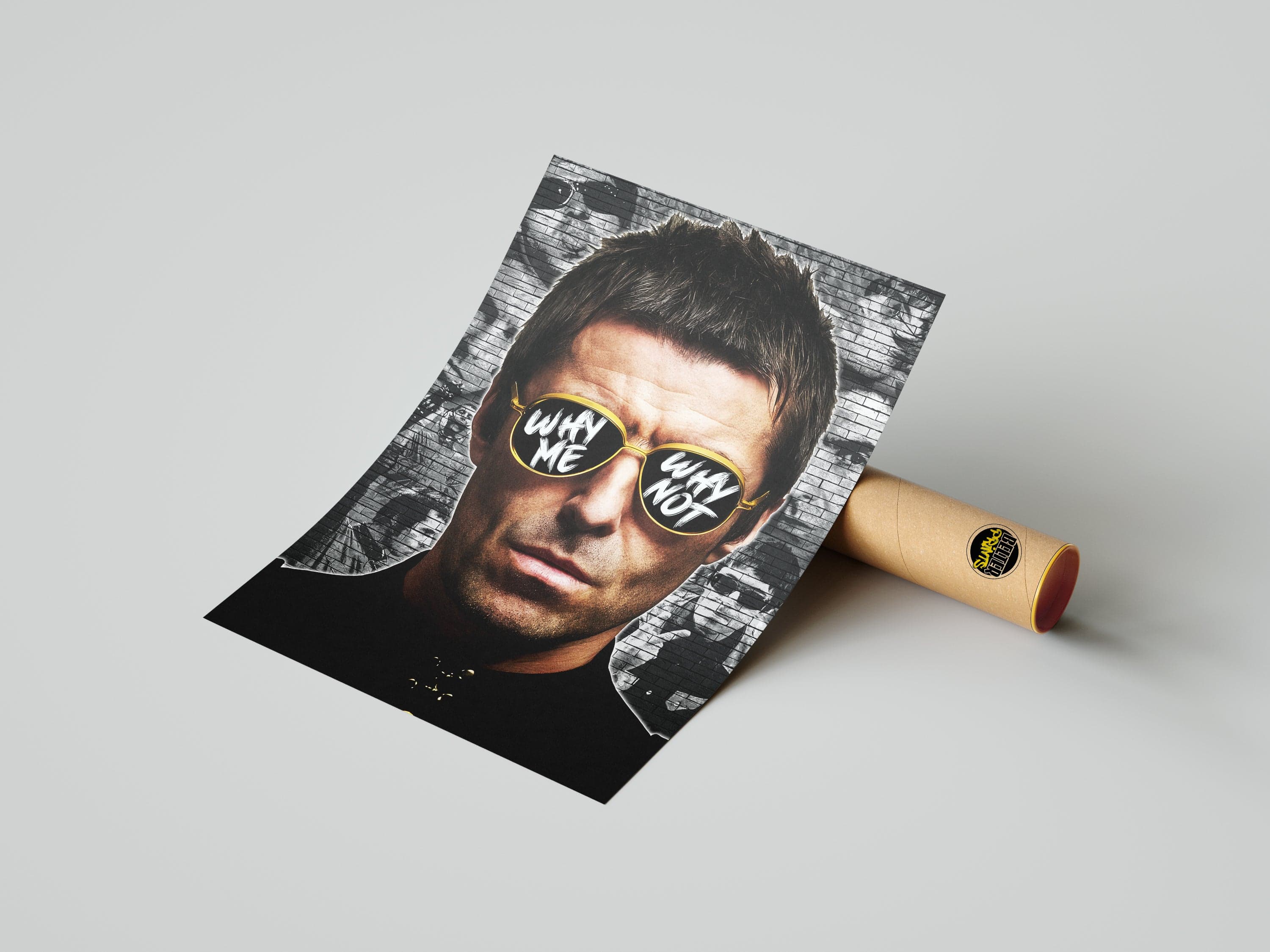 oasis liam gallagher wall art print for man caves bars modern homes