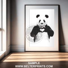 panda-heart-black-white-wall-art-print-poster