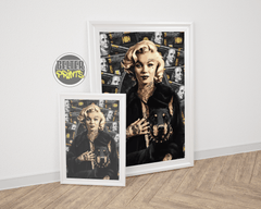 poster-marilyn-monroe-tattooed-doberman-money-wall-art-print