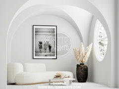 poster-wild-elegance-animal-hats-black-white-wall-art-print