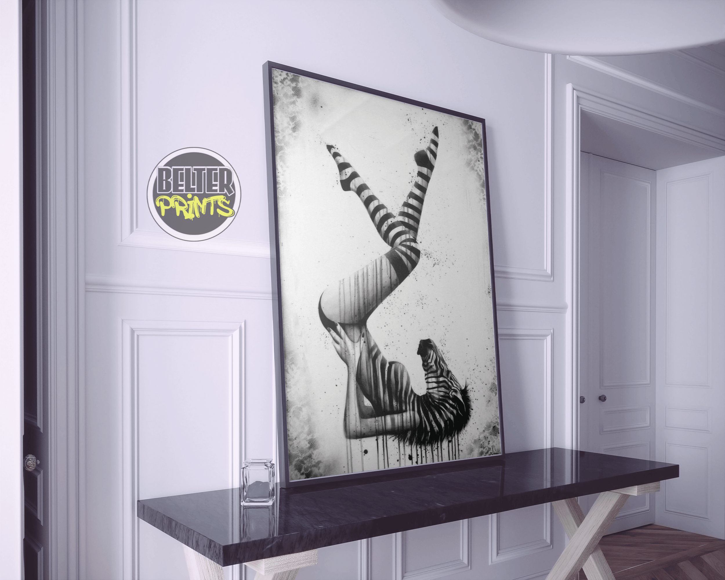 zebra-effect-abstract-woman-wall-art-print-poster