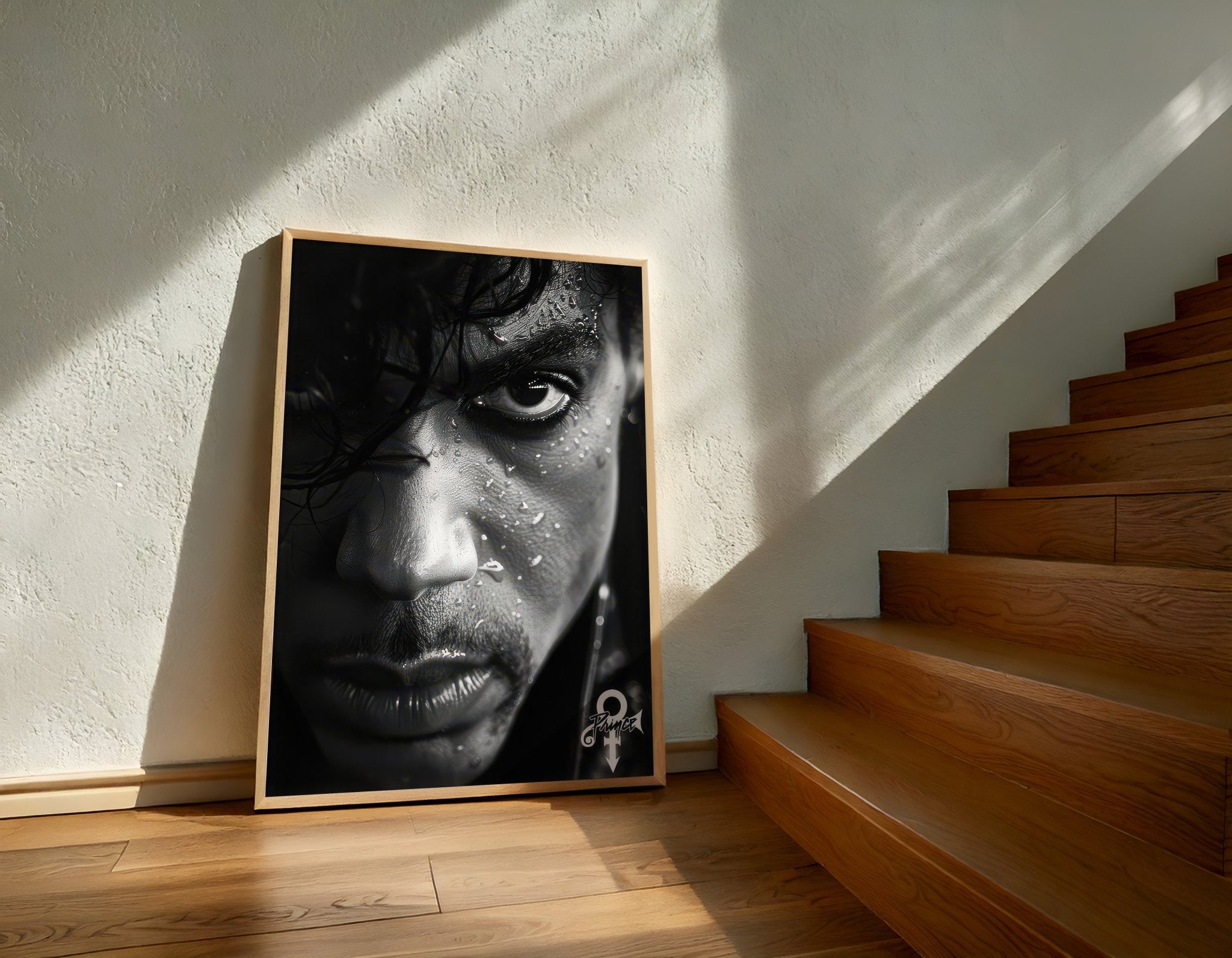 Prince Portrait Wall Art | Iconic Black & White Portrait Print