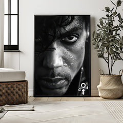 Prince Portrait Wall Art | Iconic Black & White Portrait Print