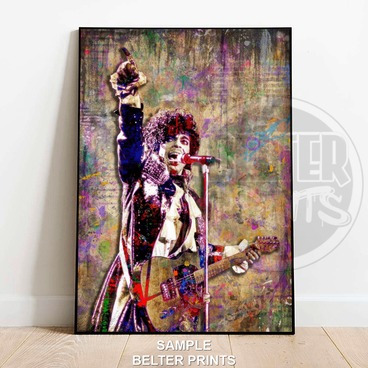 prince singer pop art wall print