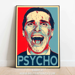 psycho movie wall art print