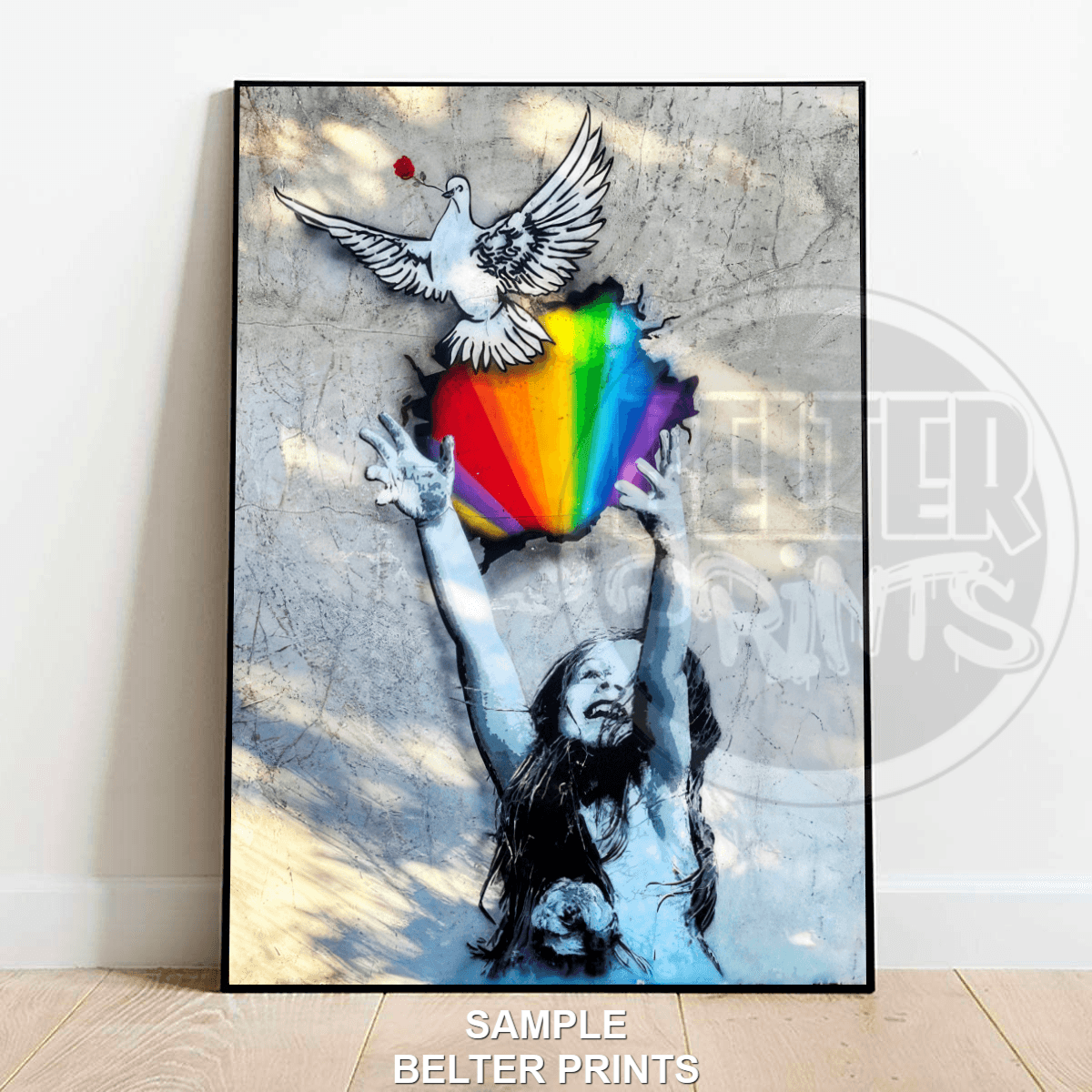 Reach For Freedom | Banksy-Inspired | Street Wall Art Print