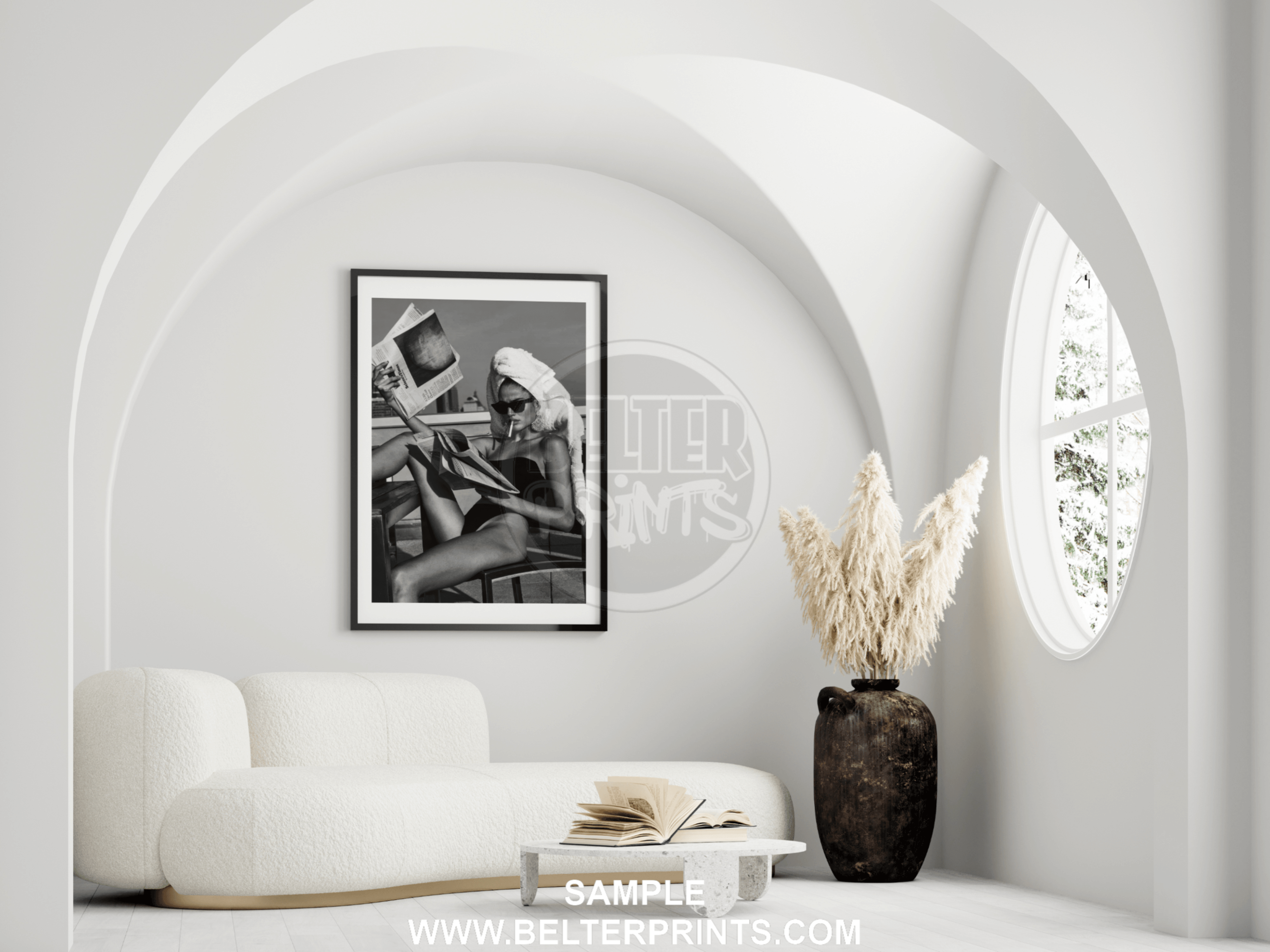 retro-relaxation-woman-newspaper-smoking-wall-art-print-decor