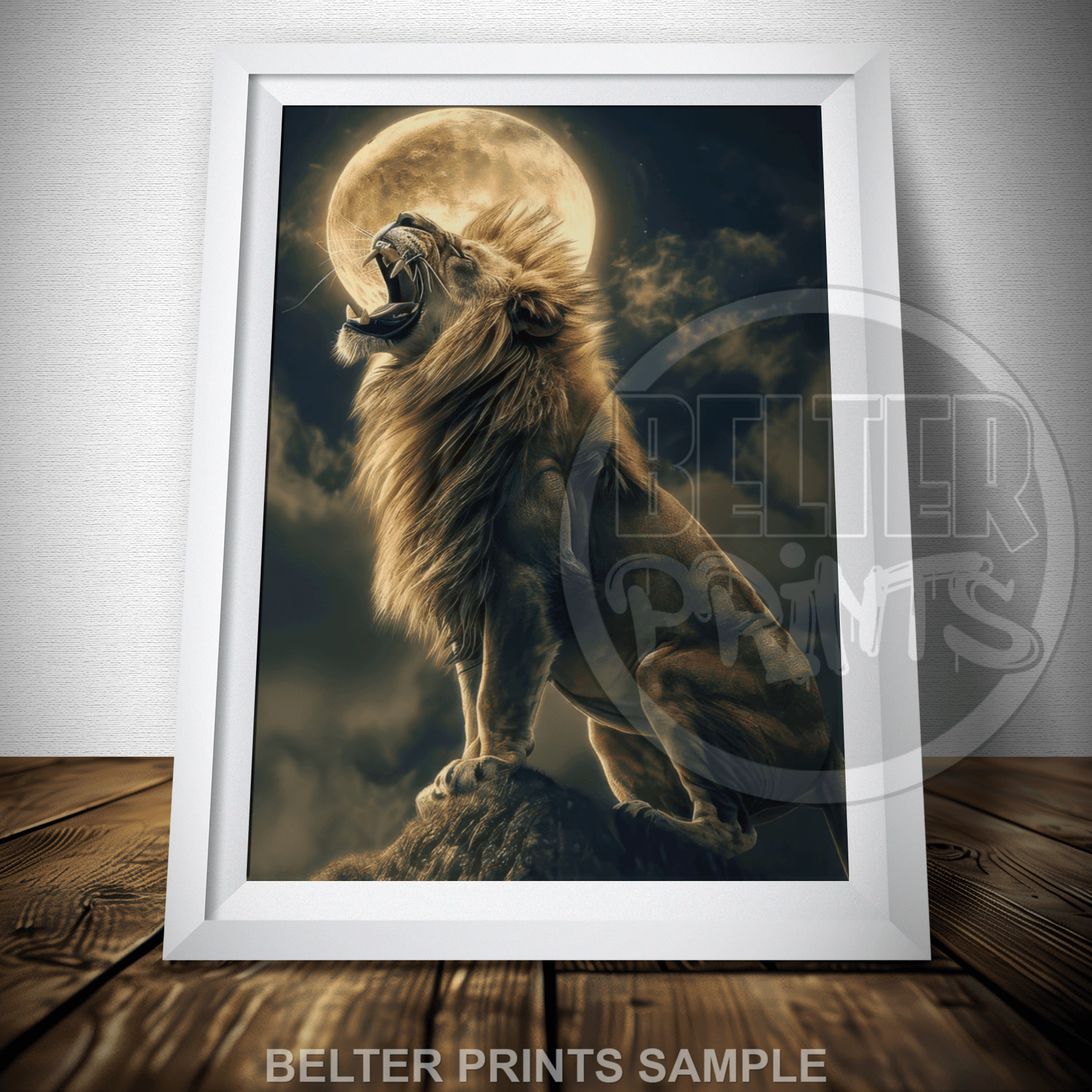 roaring-lion-full-moon-print-art