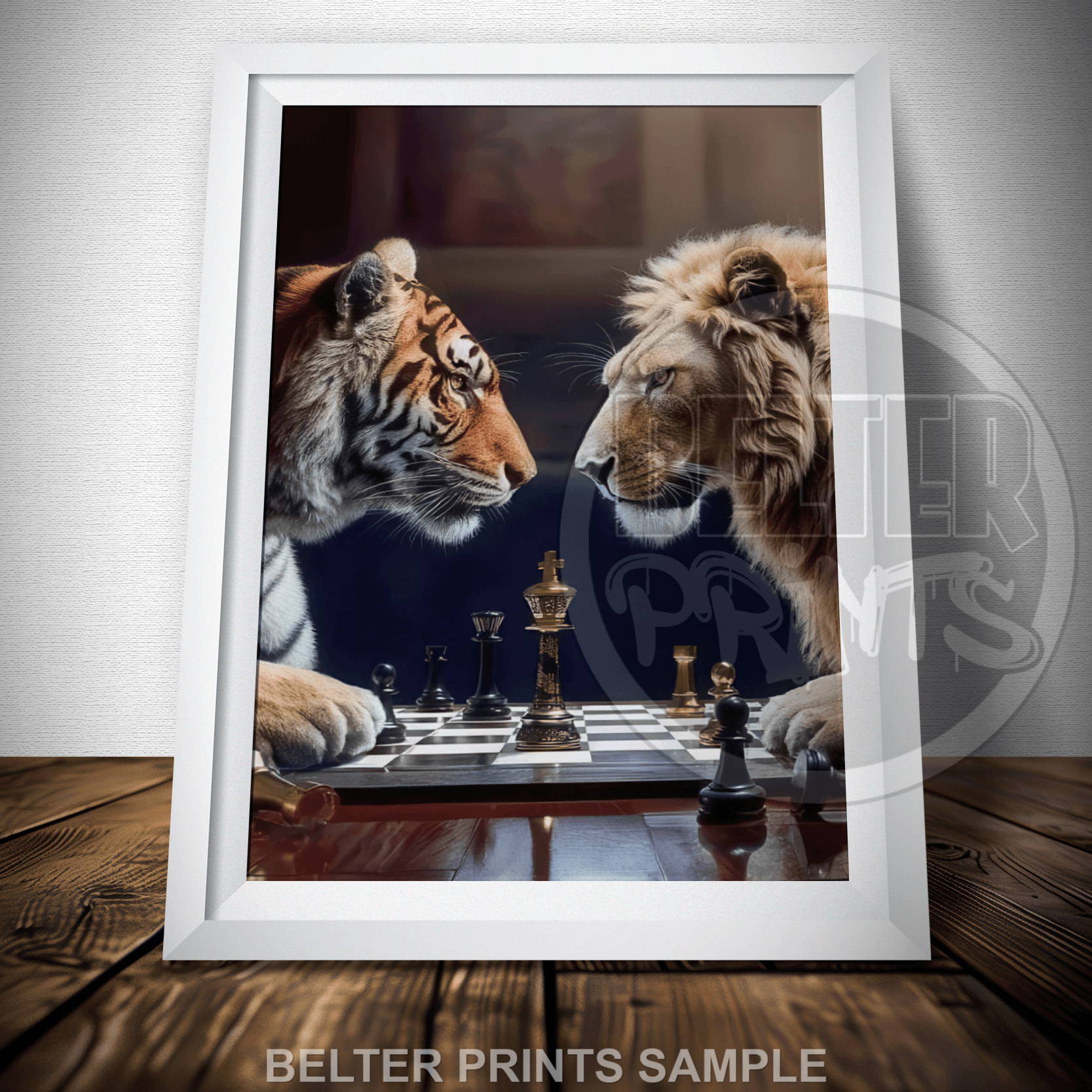savanna-showdown-lion-tiger-chess-wall-art-print-chess