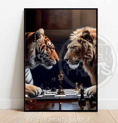 savanna-showdown-lion-tiger-chess-wall-art-print