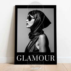side-view-glamour-woman-sunglasses-black-white-wall-art-print