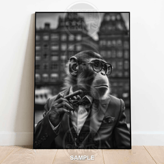 sophisticated-monkey-wall-art-print-suit