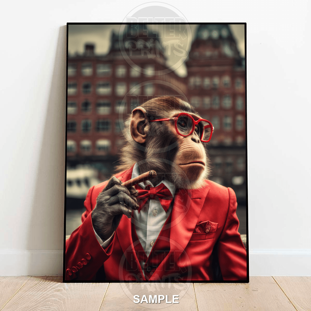 sophisticated-monkey-wall-art-print