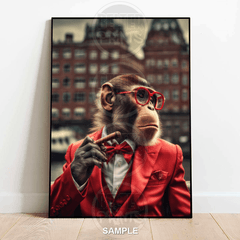 sophisticated-monkey-wall-art-print