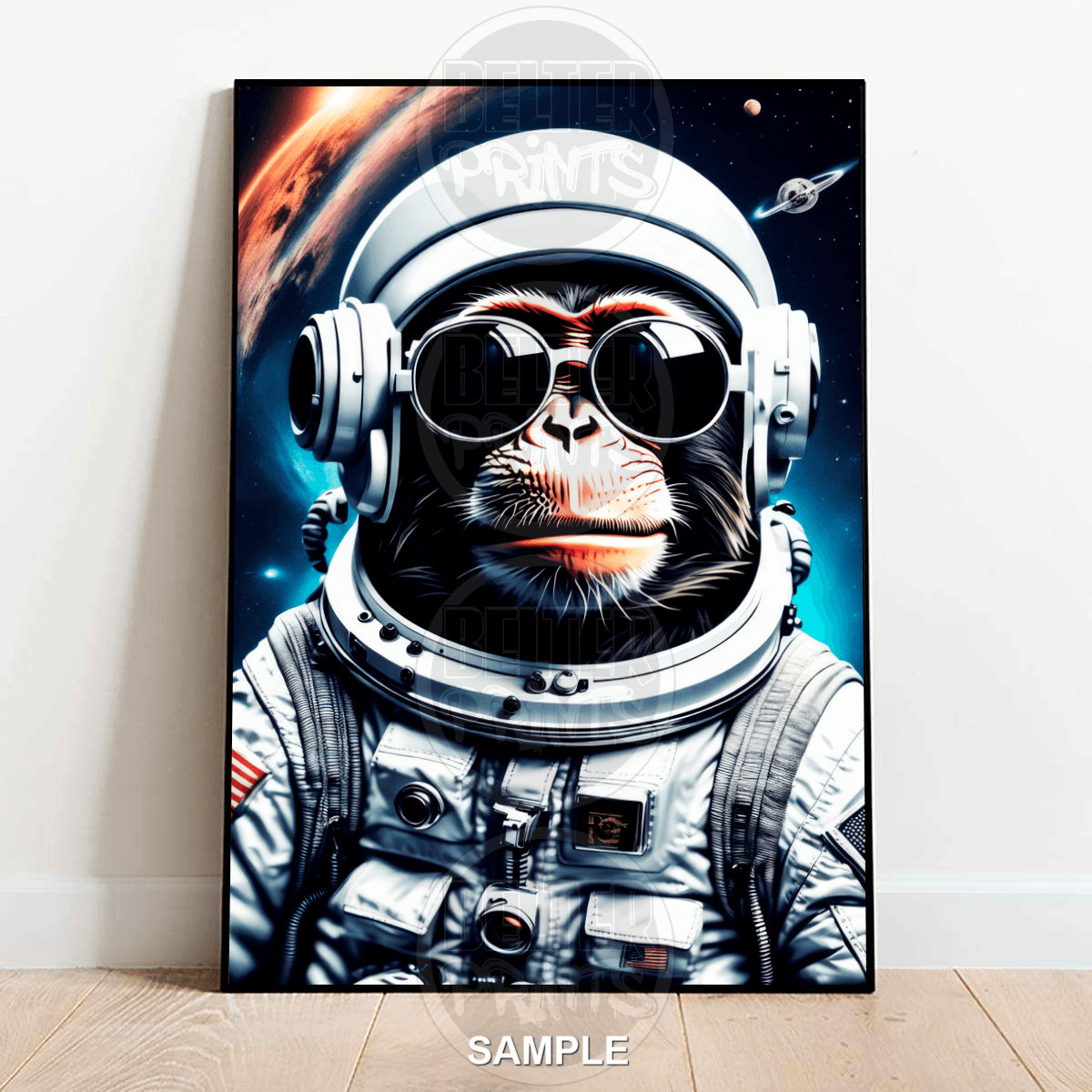 space-monkey-wall-art-print