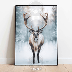 stag-portrait-in-snow-wall-art-print