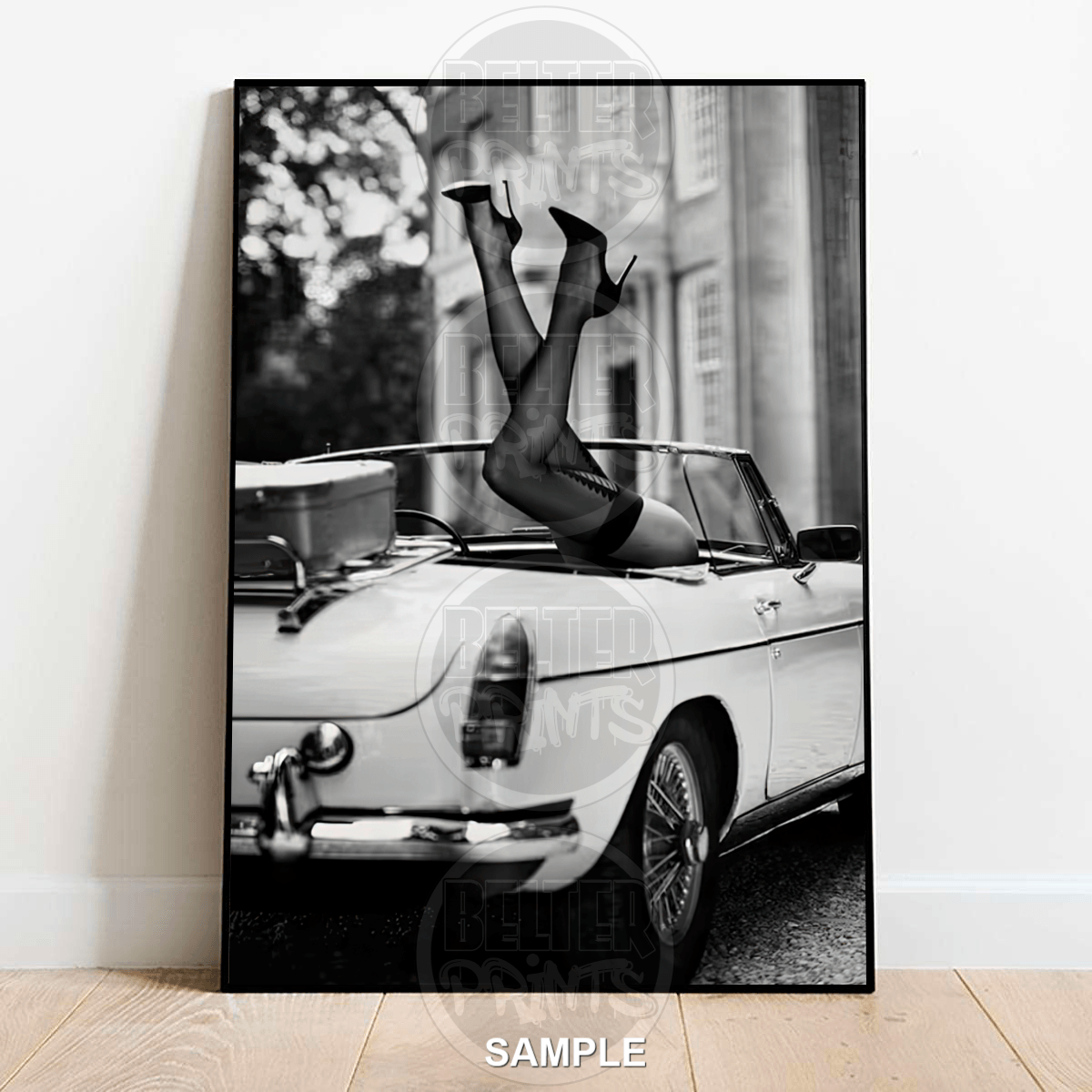 stay-classy-woman-legs-vintage-car-wall-art-print