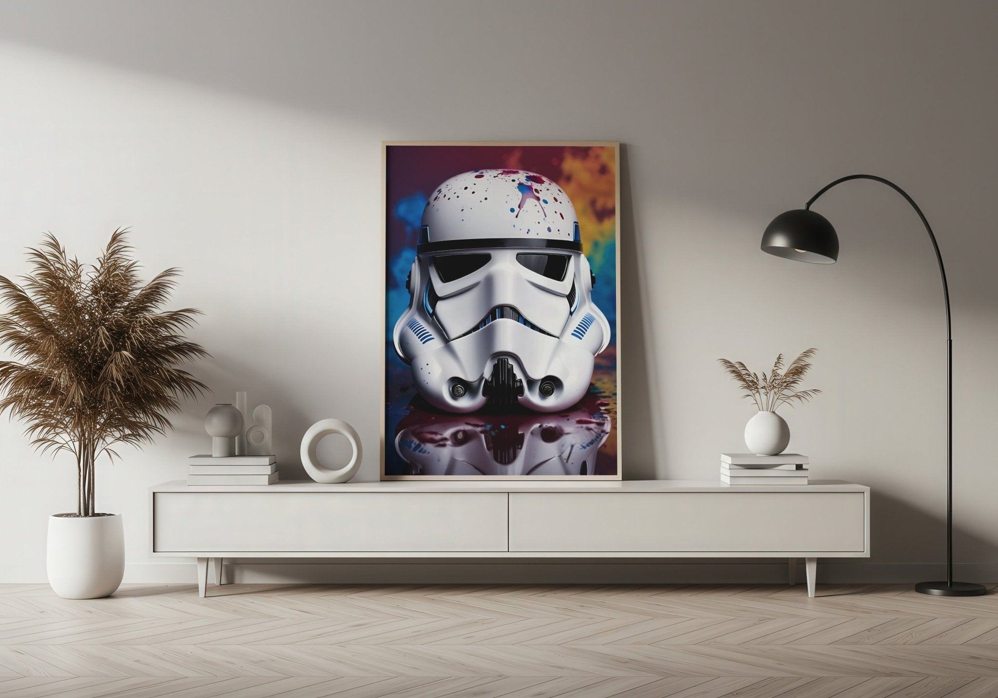 Stormtrooper Paint Splash | Urban Pop Art Print - Print