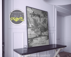 stussy beach wall art print