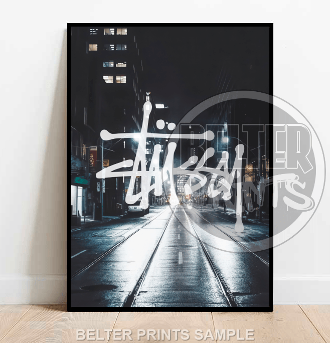 stussy forest wall art urban nature rebellion print