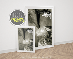 stussy hustle money wall art print