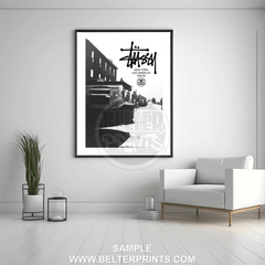 stussy inspired decor, streetwear art prin