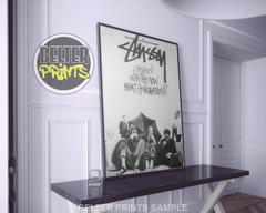 stussy street culture wall art decor