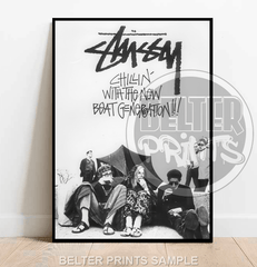 stussy street culture wall art