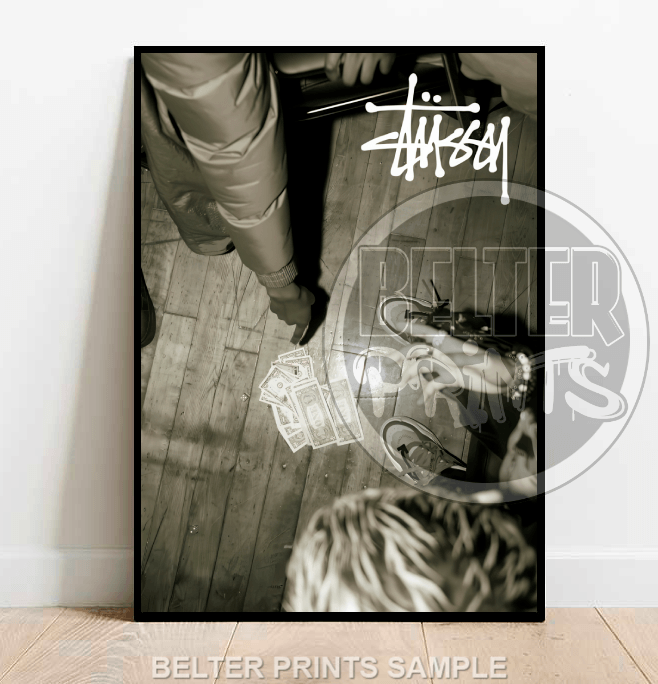 stussy street hustle wall art