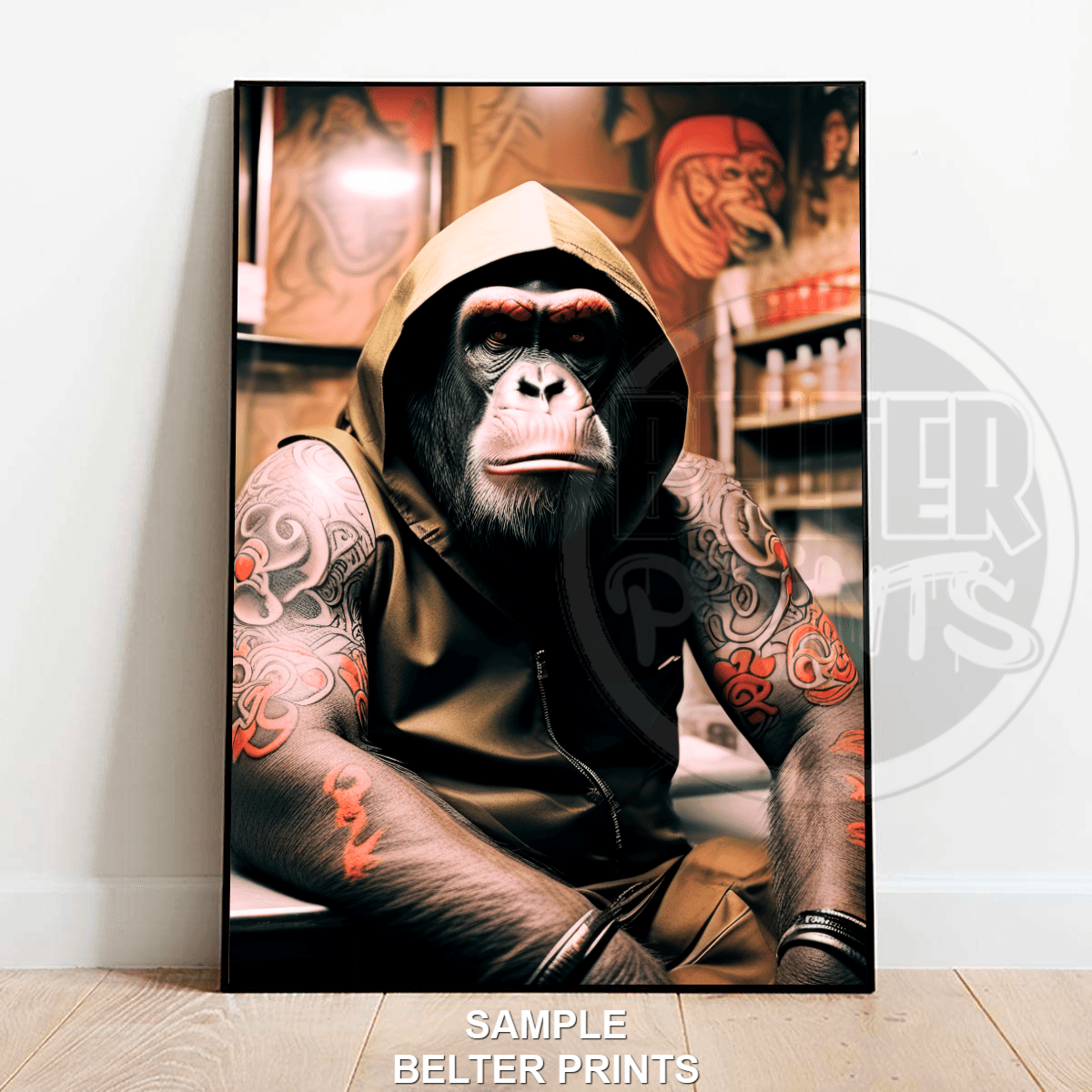 tattoo-shop-ape-wall-art-print