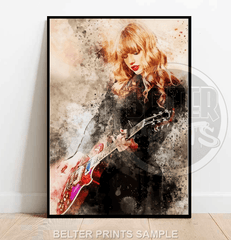 taylor swift watercolour art 