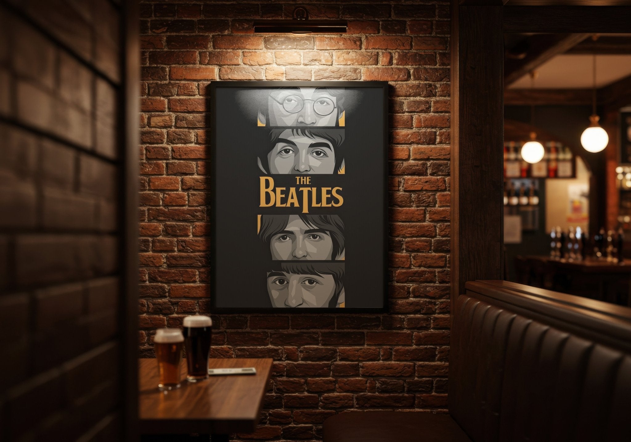 retro-beatles-band-wall-art-colourful-poster