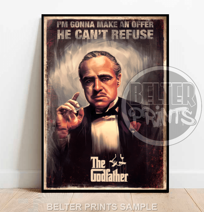 the godfather quote wall art