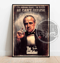 the godfather quote wall art