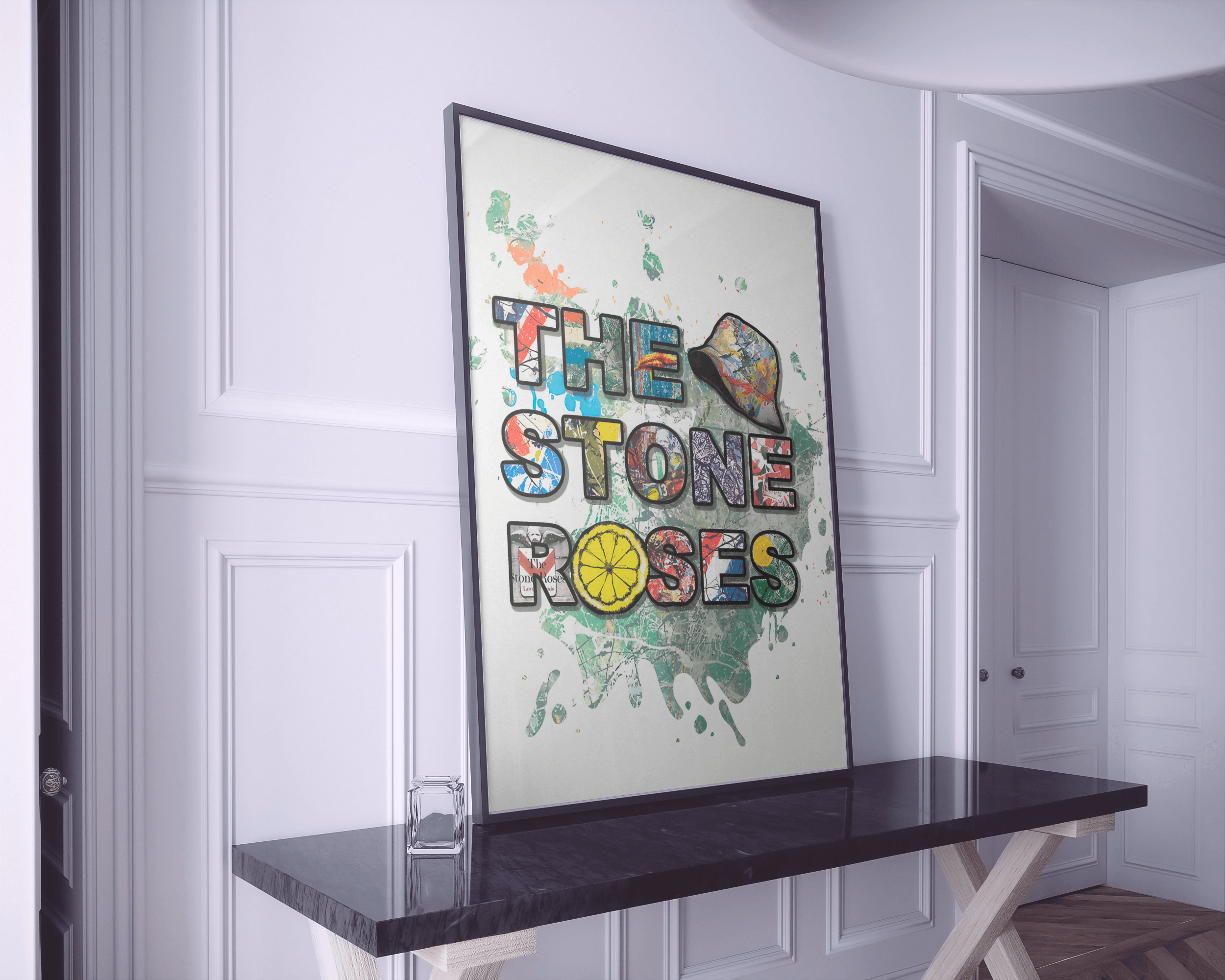 the stone roses wall art print decor