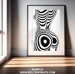 poster-timeless-silhouette-body-figure-black-white-wall-art-print