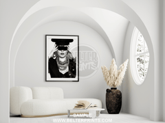 timeless-sophistication-fashion-woman-hat-wall-art-print-decor