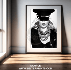 timeless-sophistication-fashion-woman-hat-wall-art-print-poster