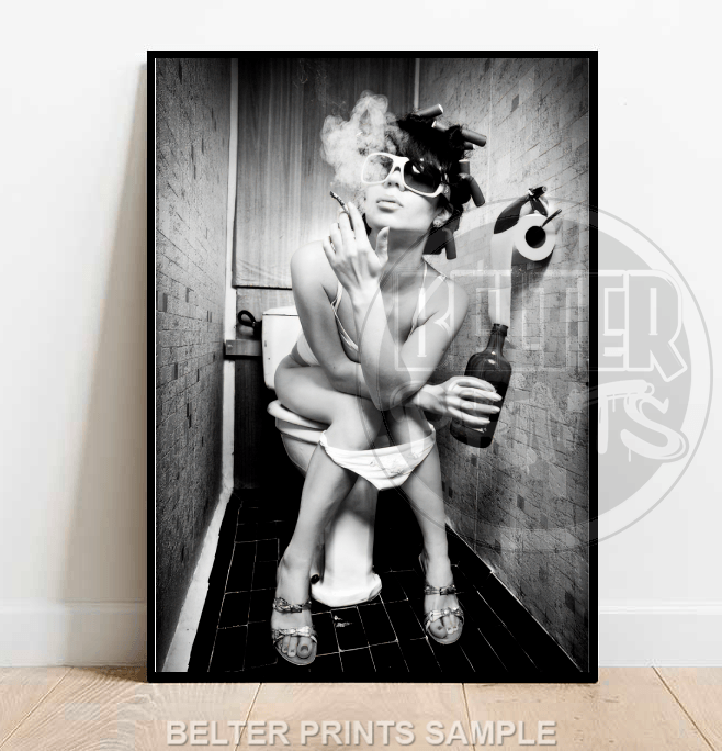 unapologetic-repose-woman-smoking-toilet-wine-wall-art-print